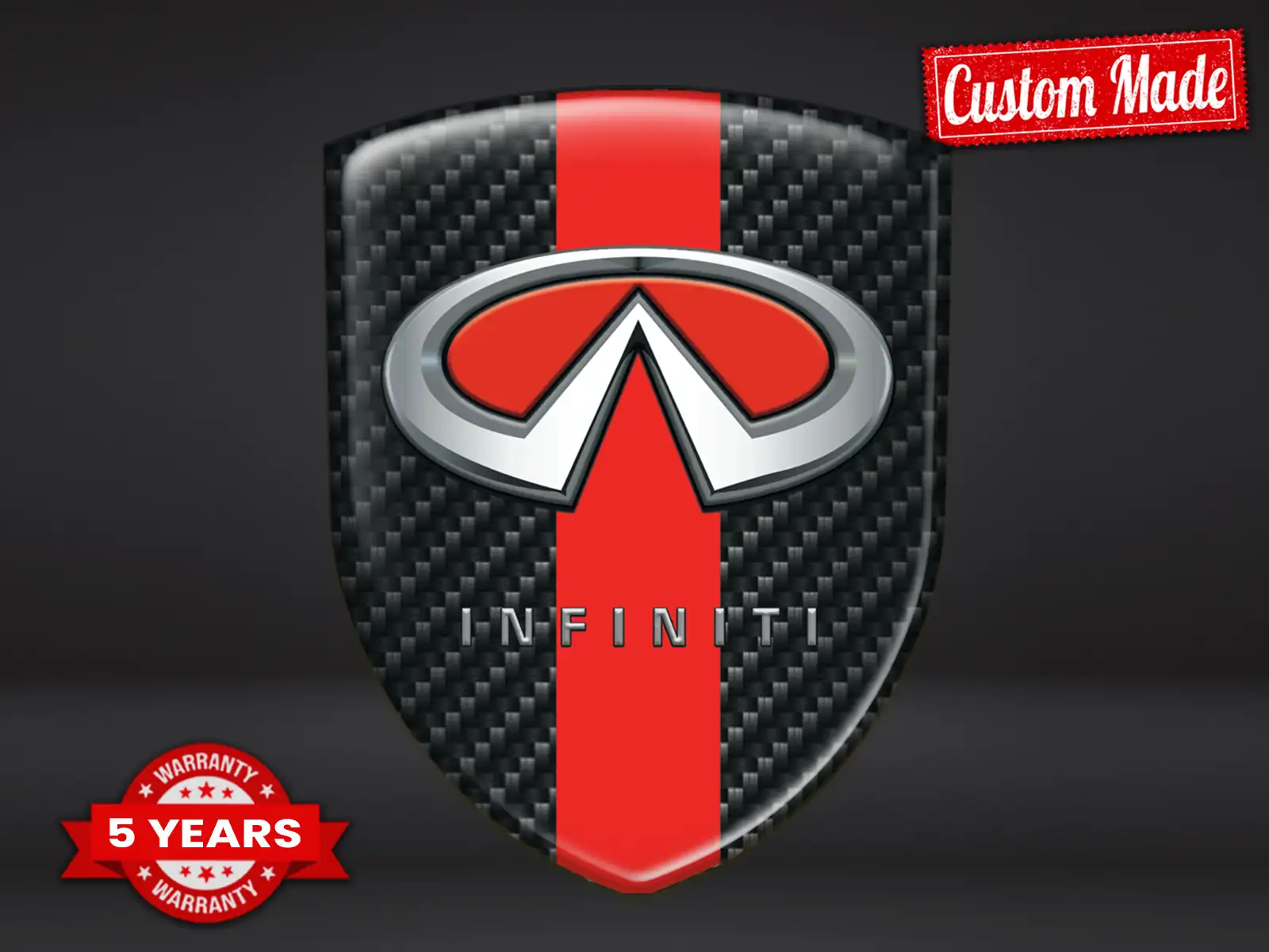 Infiniti Emblema Relieve Rendimiento Máximo Estilo Pro Duradero